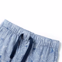 ) Kids' Shorts with Drawstring Pants Kids Elasticated Waist Shorts Dark Blue - 140 (9-10y