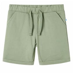 ) Kids' Shorts with Drawstring Pants Kids Elasticated Waist Shorts Light Khaki - 116 (5-6y