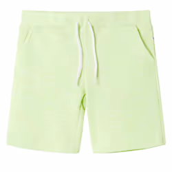 Kids' Shorts with Drawstring Kids Pants Elasticated Waist Shorts Neon Yellow - 92