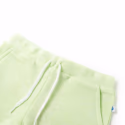 Kids' Shorts with Drawstring Kids Pants Elasticated Waist Shorts Neon Yellow - 92