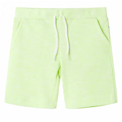 Kids' Shorts with Drawstring Kids Pants Elasticated Waist Shorts Neon Yellow - 128