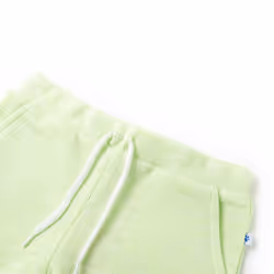 Kids' Shorts with Drawstring Kids Pants Elasticated Waist Shorts Neon Yellow - 128