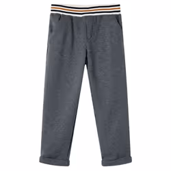 Kids' Pants Toddler Trousers Elasticated Waist Children's Pants Kids' Bottom - anthracite, 104