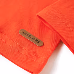 Kids' T-shirt with Long Sleeves Children's T Shirt Tee Football Goal Design - orange, 104 - Additional view 3