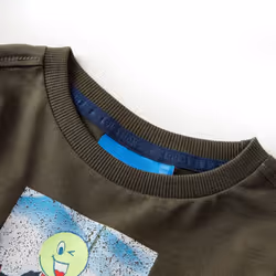 Kids' T-shirt with Long Sleeves Children's T Shirt Tee Football Player Print - khaki, 116 - Additional view 2