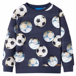 ) Kids' Sweatshirt Children Long Sleeves Toddler Pullover Kids' Clothes Navy - 92 (1.5-2y