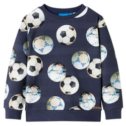 ) Kids' Sweatshirt Children Long Sleeves Toddler Pullover Kids' Clothes Navy - 128 (7-8y