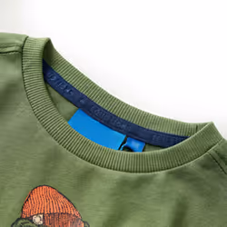 Kids' T-shirt with Long Sleeves Children's T Shirt Kids' Tops Tee Bear Print - khaki, 128 - Additional view 2