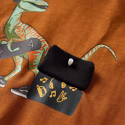 Kids' T-shirt with Long Sleeves Children's T Shirt Top Tee Dinosaur Print - cognac, 104 - Additional view 3