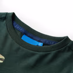 Kids' T-shirt with Long Sleeves Children's T Shirt Top Tee Dinosaur Print - dark green, 116