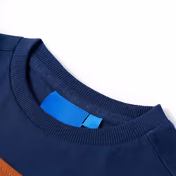 Kids' T-shirt with Long Sleeves Top T Shirt Tee Dinosaur Design Navy Blue - 116 - Additional view 2