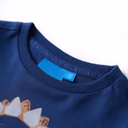 Kids' T-shirt with Long Sleeves Children's T Shirt Tops Tee Dinosaur Print - navy blue, 128