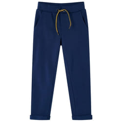 Kids' Pants with Drawstring Trousers Kids Children's Pants with Pockets Navy - 92