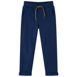 Kids' Pants with Drawstring Trousers Kids Children's Pants with Pockets Navy - 116