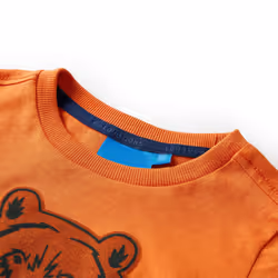 Kids' T-shirt with Long Sleeves Children's T Shirt Kids' Tops Tee Bear Print - orange, 92 - Additional view 2