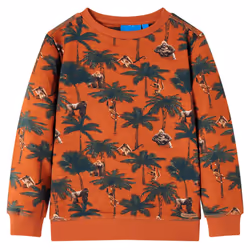 ) Kids' Sweatshirt Children Long Sleeves Pullover Clothes Kids' Top Light Rust - 92 (1.5-2y