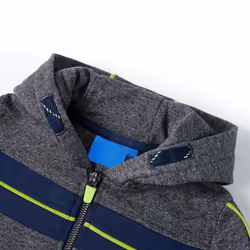 Kids' Hooded Sweatshirt Children with Zip Kids Hoodie Jacket Grey Melange - 116