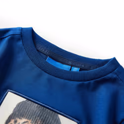 Kids' T-shirt with Long Sleeves Children's T Shirt Kids' Tops Tee Tiger Print - dark blue, 140
