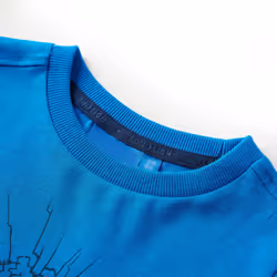 Kids' T-shirt with Long Sleeves Children's T Shirt Tee Tiger Print Cobalt Blue - 92 - Additional view 2