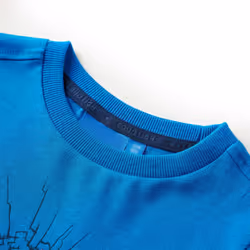 Kids' T-shirt with Long Sleeves Children's T Shirt Tee Tiger Print Cobalt Blue - 104