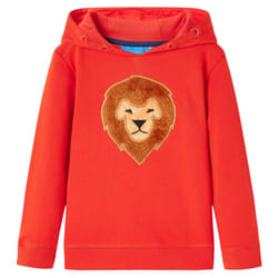 ) Kids' Hooded Sweatshirt Children's Pullover Hoodie for Toddler Kids Top Red - 92 (1.5-2y