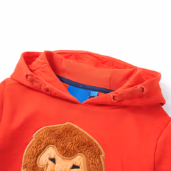 ) Kids' Hooded Sweatshirt Children's Pullover Hoodie for Toddler Kids Top Red - 92 (1.5-2y