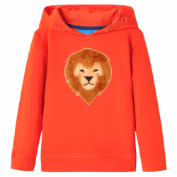 ) Kids' Hooded Sweatshirt Children's Pullover Hoodie for Toddler Kids Top Red - 104 (3-4y