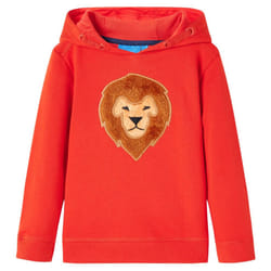 ) Kids' Hooded Sweatshirt Children's Pullover Hoodie for Toddler Kids Top Red - 128 (7-8y