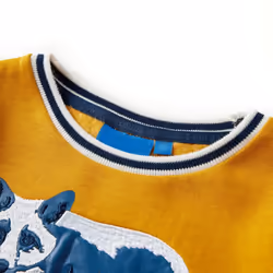 Kids' Sweatshirt Long Sleeves Toddler Children Tops Pullover Top Fox Print - ochre, 128