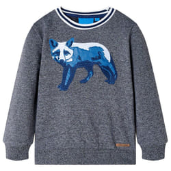 Kids' Sweatshirt Long Sleeves Toddler Children Tops Pullover Top Fox Print - melange, 116