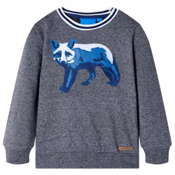 Kids' Sweatshirt Long Sleeves Toddler Children Tops Pullover Top Fox Print - melange, 128