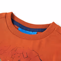 Kids' T-shirt with Long Sleeves Children's T Shirt Kids' Tops Tee Fox Print - rust, 116 - Additional view 2