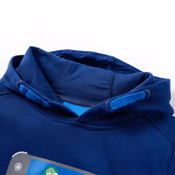 Kids' Hooded Sweatshirt Children Pullover Hoodie Game Console Print Dark Blue - 140