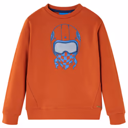 Kids' Sweatshirt Children's Long Sleeves Pullover Toddler Kids Top Light Rusty - 140