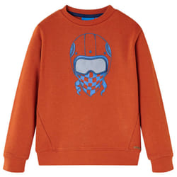 Kids' Sweatshirt Children's Long Sleeves Pullover Toddler Kids Top Light Rusty - 140