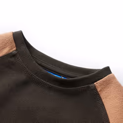 Kids' Sweatshirt Long Sleeves Toddler Tops Pullover Top Dark Khaki and Camel - 92