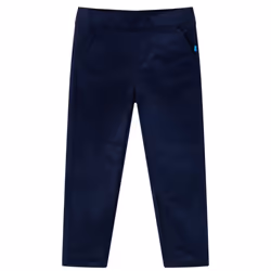 Kids' Pants Toddler Trousers School Children's Pants with Pockets Kids Clothes - dark navy, 128
