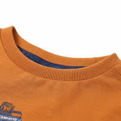 Kids' T-shirt with Long Sleeves Children T Shirt Tee Gorilla Print Dark Ochre - 128 - Additional view 2