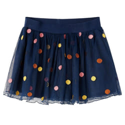Kids' Tulle Skirt with Polka Dot School Kid Children's Tutu Skirt Navy Blue - 92