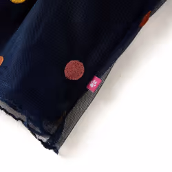 Kids' Tulle Skirt with Polka Dot School Kid Children's Tutu Skirt Navy Blue - 92