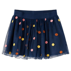 Kids' Tulle Skirt with Polka Dot School Kid Children's Tutu Skirt Navy Blue - 116