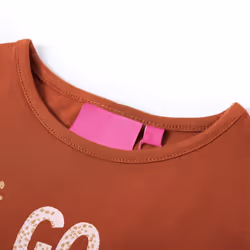 Kids' T-shirt with Long Sleeves Children's T Shirt Kids' Tops Tee Animal Print - cognac, 140 - Additional view 2
