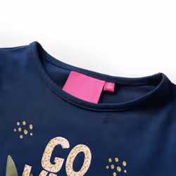 Kids' T-shirt with Long Sleeves Children's T Shirt Kids' Tops Tee Animal Print - navy blue, 128 - Additional view 2