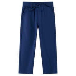Kids' Pants with Drawstring Trousers Elasticated Waist Children Pants Navy - 104