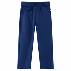 Kids' Pants with Drawstring Trousers Elasticated Waist Children Pants Navy - 116