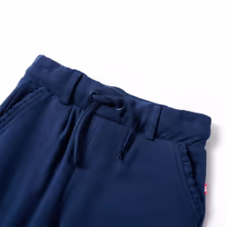 Kids' Pants with Drawstring Trousers Elasticated Waist Children Pants Navy - 116