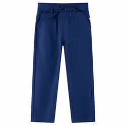 Kids' Pants with Drawstring Trousers Elasticated Waist Children Pants Navy - 140