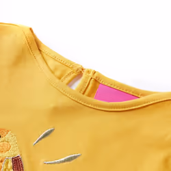 Kids' T-shirt with Long Sleeves Children's T Shirt Kids' Tops Tee Bird Design - ochre, 116