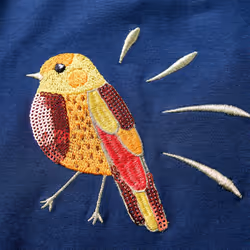 Kids' T-shirt with Long Sleeves Children's T Shirt Kids' Tops Tee Bird Design - navy blue, 128