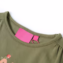 Kids' T-shirt with Long Sleeves Children's T Shirt Kids' Tops Tee Love Print - khaki, 92
